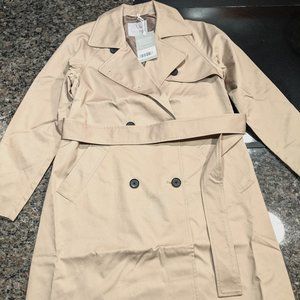 Everlane Modern Trench Coat, Khaki, Size Small